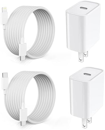 Extra Long 10Feet iPhone Fast Charger, 【2Pack】iPhone Charger Fast Charging