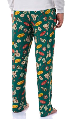 INTIMO Seinfeld Men's Christmas Tossed Print Sleep Pajama Pants for Adults4
