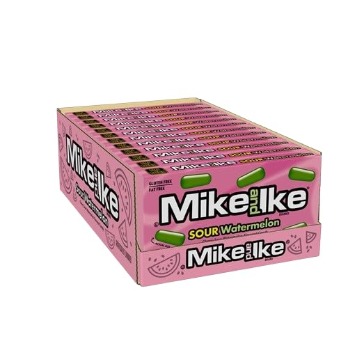 Generic Mike and Ike Sour Watermelon 4.25 oz. Theater Box -Case of 12, Green