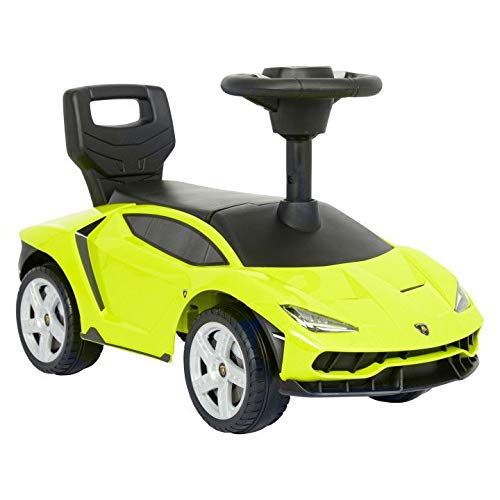 Eco Toys Lamborgini Rutschauto Lizenz Rutscher Kinderauto Kinderfahrzeug Rutschfahrzeug (Gelb/Fluo) – Bild 6