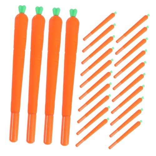 Set de 24 bolígrafos de gel con forma de zanahoria