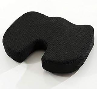 Emaggic Coccyx Orthopedic Memory Foam Seat Cushion For Back Pain Relief,Sciatica & Tailbone Pain - Ideal For Office,Chair & Car Driver Seat Pillow (Foam Seat Cushion)