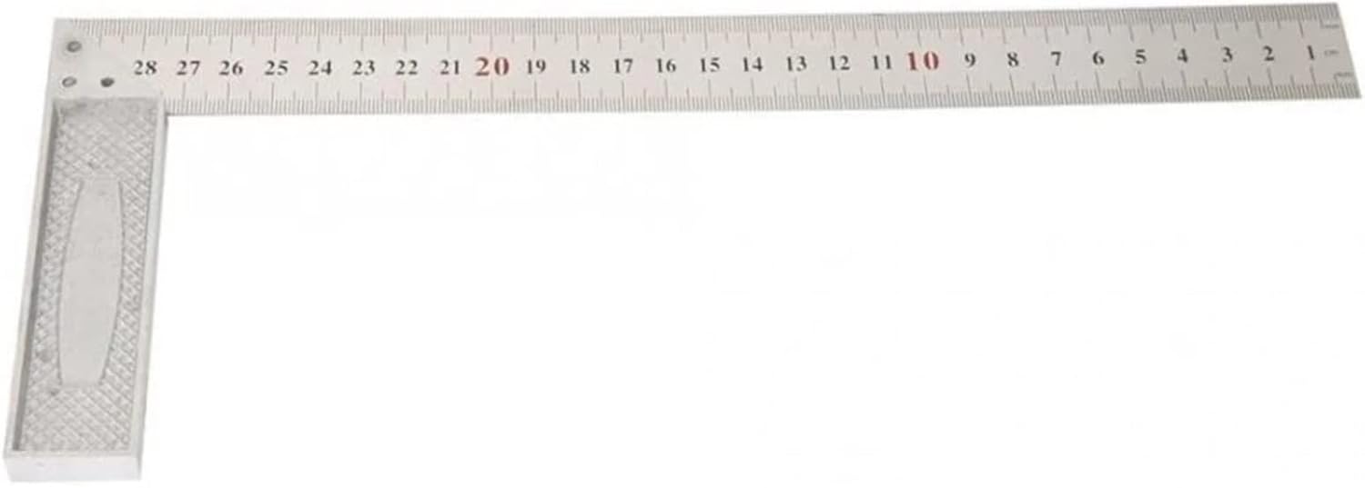 Precision Woodworking Tools Ruler 300/500mm Stainless Steel Square Angle Ruler L-Type Gauge Precision Steel for Engineers DIY Woodworking Ruler Protractor - 300mm Ruler