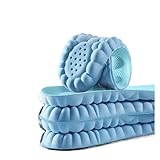 4D-Massageschuh-Einlegesohlen, superweiche Latex-Sport-Einlegesohle, Füße, Laufkorb, Schuhsohle, Fußgewölbeunterstützung, orthopädische Einlagen, Unisex, Blau, 43–44 (270 mm)