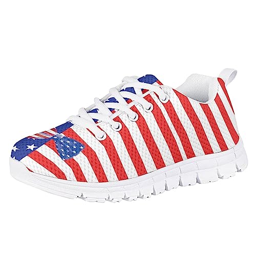 Little/Big Kids Running Shoes Strap Athletic Tennis Shoe White Sole Sport Sneakers - Main Image