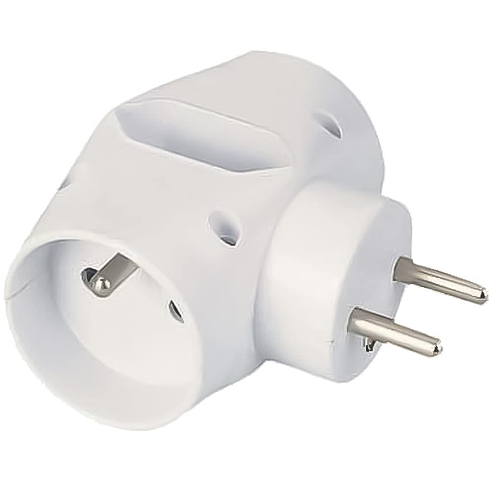 Adaptateur Prise Plate Vers Ronde - Pour Appareils Américains - Neuf - Fabriqué En Espagne