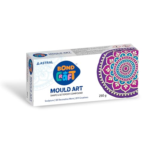 Image of Mould Art | 250g | Air Dry Clay for Sculpting, 3D Art, Jewellery Making, Wall Hangings & DIY Projects | Durable & Easy to Use | for Artists, Students & Hobbyists