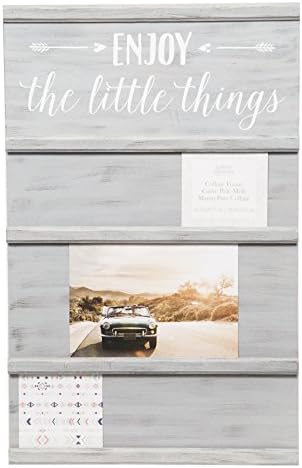 Gallery Solutions Little Things 13.75X21.75 GREYWASH Sliding Collage Frame, Grey