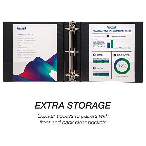 Snapklik.com : Samsill 3 Inch Value Document Storage 3 Ring Binder ...