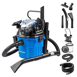 Vacmaster VWM1518R Nat-droogstofzuigers stofzuiger 1500W 18L,multifunctionele stofzuiger,blaasfunctie, droog- en natzuigen, industriële stofzuiger met en zonder zak