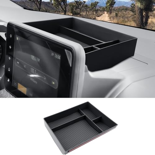 CDEFG Kompatibel mit Dacia Sandero 3/ Stepway 3 / Jogger 2021-2025 2026 Mittelkonsole Organizer Aufbewahrungsbox Aufbewahrung 8 Zoll Auto Center Console Tray Zubehör (Instrumententafel)