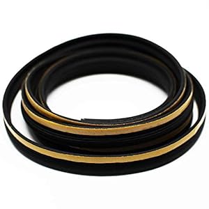 Haardafdichting, zelfklevend, 3 m, ø 18 x 8 mm, afdichtingstape voor schijfafdichting. Geschikt voor Justus, Kop, Oranier, Hark Open haard
