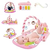 Gimnasio para Bebé de Baby Gym con Piano - Baby Gym Musical, Gimnasio para Bebés con Piano Juguete, Alfombra de Juego y...
