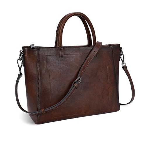 Image of Iswee Genuine Leather Purses for Women Shoulder Handbags Designer Hobo Crossbody Purse Top Handle Purse