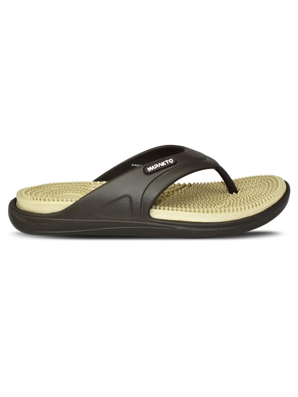Image of Impakto by Ajanta Classic Slippers for Men | Stylish, Comfortable & Lightweight Flip Flops for Men's | Flexible & Durable | Flat, Rubber, Anti Skid, Soft Daily Use Chappal