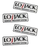 Lojack Lo-jack car security decals stickers theft deterrent GPS tracking