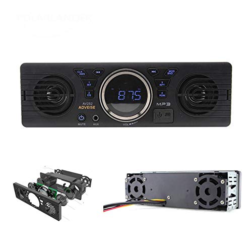 Riloer 12V Car Stereo SD Card AV252 Radio Built-in Bluetooth host Speakers with USB - Image 2