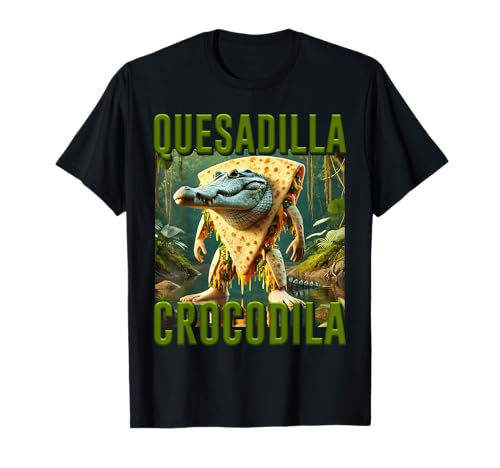 Quesadilla Crocodila AI Generar Carácter Italiano Brainrot Camiseta