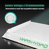 Mars Hydro TS600 lampa LED do uprawy roślin, pełne spektrum UV IR lampa LED do uprawy roślin pokojowych do użytku wewnątrz pomieszczeń, nasiona, pąków, roślin i kwiatów, do 45 x 45 cm, 60 x 60 cm