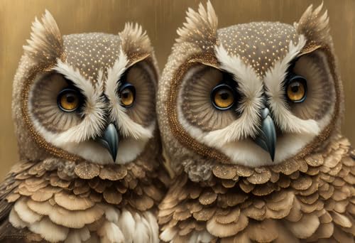 Poster bébé hibou cadeau de naissance original en toile