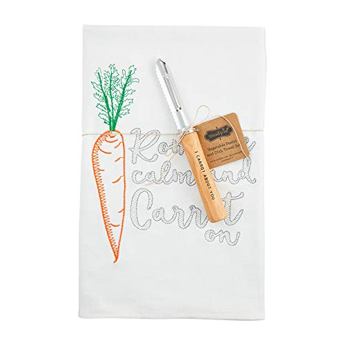 Mud Pie Carrot Towel with Tool Set