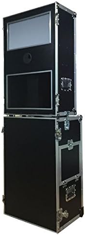 Portable Road Case Photobooth Shell DIY Photo Booth System Black w/Silver Trim