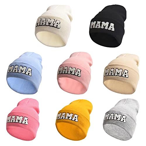Mama Mini Matching Set Beanie Hat 2PCS Parent-Child Banie Hat Family Beanie Hat Mothers Day2
