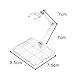 6 Pcs Action Figure Stands, Clear Action Figure Holder Display Stand Bases for HG RG SD SHF Gundam Model Toy - Bracket Model Soul Bracket Stand for Stage Act Robot Saint Seiya Toy Figure