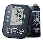 Sinocare Misuratore di Pressione da Braccio (22-42cm) con Indicatore di Rischio, Monitoraggio Domestico dell'Ipertensione, Modalità Doppio Utente con 2x99 Posizioni di Memoria, Rilevamento Aritmie