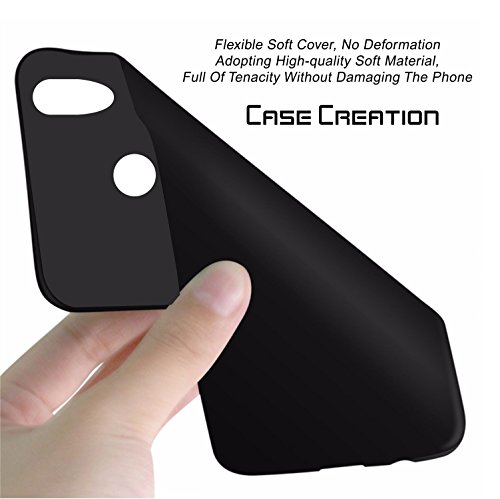 Image of Case Creation Compatible with Zenfone Max Pro (M1) Back case,Asus Zenfone Max Pro M1 ZB601KL Black Silicone Plain Matte Finish Flexible Soft Cover