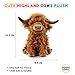 Yytoyshop Highland Cows Plush Pillow Adorable Cow Stuffed Animal Plushies Toys Soft Fluffy Cow Plush Pillow for Birthdays Day (Highland Cows)