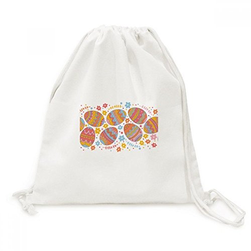 Sac cordon en toile Oeuf de Pâques DIYthinker pour shopping et voyage