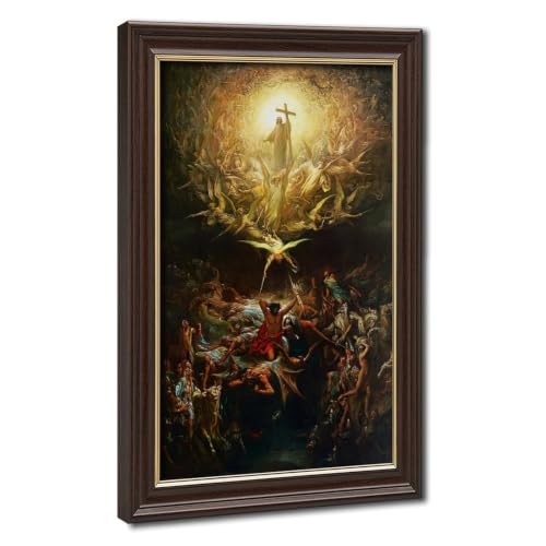 Toile encadrée Gustave Doré Triomphe du christianisme 40,6x61 cm
