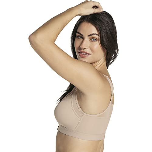 Leonisa Back Support Posture Corrector Wireless Sports Bra For Women With Contour Cups,Beige,36C #TOP3