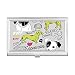 Cartoon Dog Text Toy Illustration Pattern Business Card Holder Case Pocket Box Wallet