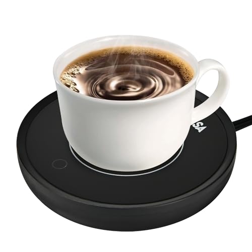 ASAMASA Smart Coffee mug Warmer, Candle Warmer?With Gravity Switch Auto Shut-On/Off, Keep the drink at a pleasant t temperature, Safely and evenly release the aroma Without a Flame, A thoughtful gift.