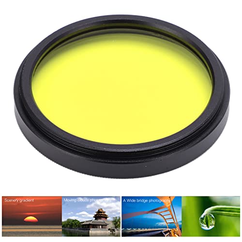 Zyyini Camera Lens Filters, Aluminum Alloy + Optical Glass Orange Purple Yellow Green Blue Filter,Color Multi Coated Filters For Camera Lens With Interface Diameter Of 40.5Mm(Yellow) #TOP3