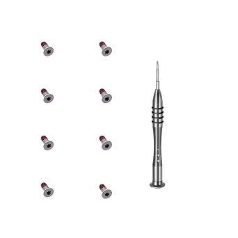 LeFix M2x4.5 برغي Torx ، 8 PCS / Lot T5 مسامير متوافقة مع DELL XPS 13 2-in-1 7390 | XPS 13 2-in-1 9310 | XPS 13 2-in-1 9315 Base Underside مسامير ، فضية,وشملت مفك T5