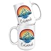 Colorado Mug – 15oz White Ceramic Coffee Cup with Mountain and Sunset Design – Colorado Souvenir Gift – Scenic Nature Travel Mug for Outdoors Lovers #3