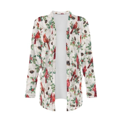 Image of Cardigan Sweaters for Women Long Sleeve Cardigan Soft Drape Open Front Fall Dusters V-Neck Jackets Dressy Loose Coat