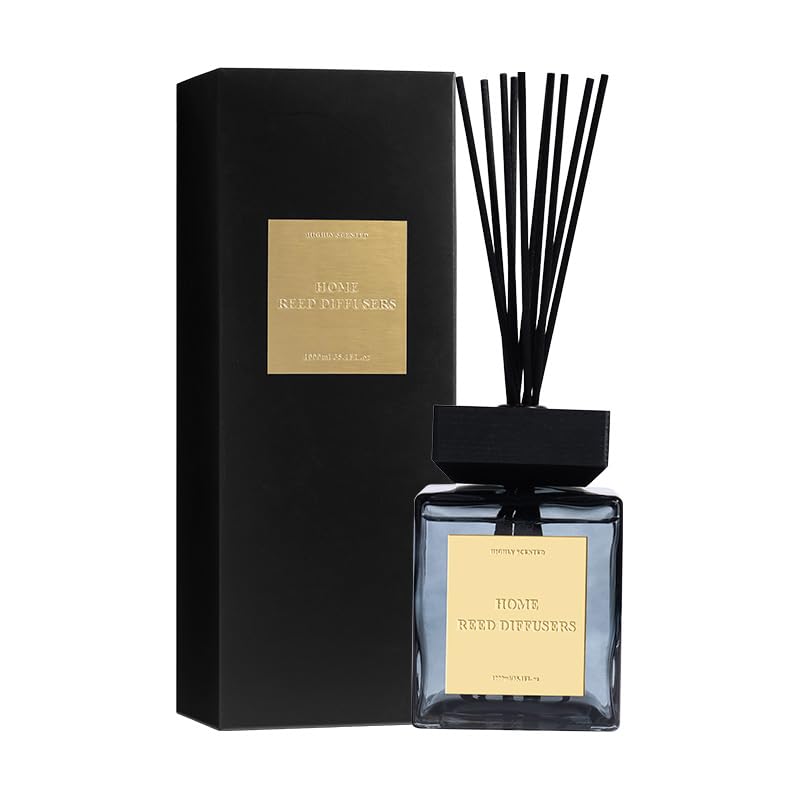 LUXXIA - HAVA - Sky - 1000ml Raumduft mit frisch-zitrisch, floral-sanft mit Einer warmen, moschusartigen Tiefe. - Raumerfrischer Duftstäbchen Raumdiffusor Diffusor Lufterfrischer Wohnung Duftspender