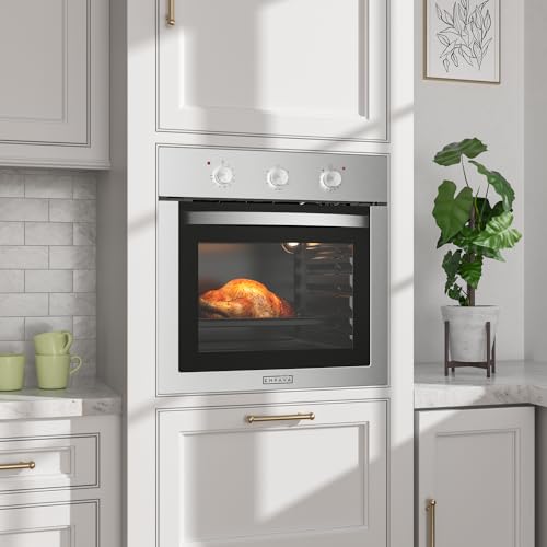 Empava 24" Push Buttons Electric Built-in Economy Under-Counter Stainless Steel Single Wall Ovens (24WOA01)
