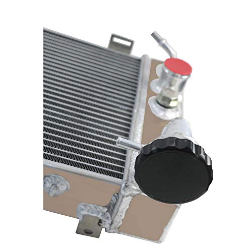 Ozcoolingparts Full Aluminum Radiator + 3 X 9" Cooling Electric Fan W/Shroud + Thermostat/Relay Wire Kit For 1991-2001 92 93 94 95 96 97 98 99 00 Jeep Cherokee Xj/Comanche 2.5 4.0, L4 V6 Auto Engine #TOP6