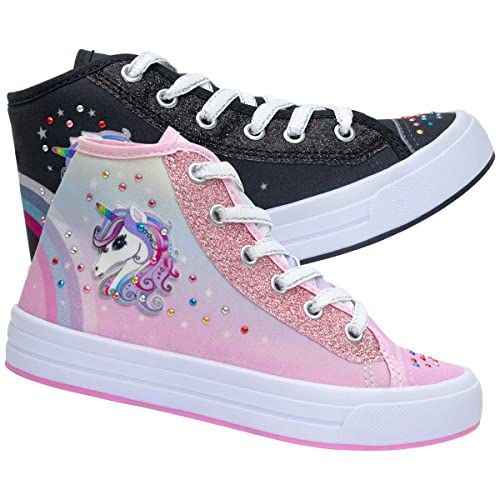 Tênis Infantil Cano Alto Nº 23 Ao 34 Botinha Unicórnio 11.81 (Preto, br_footwear_size_system, little