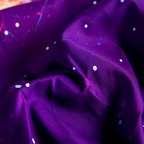 Sports Football Rugby Sheet Sets Twin Size - 2PC Universe Galaxy Football Boys Fitted Sheet（Fitted Sheet*1 Pillowcases*1） - Image 6