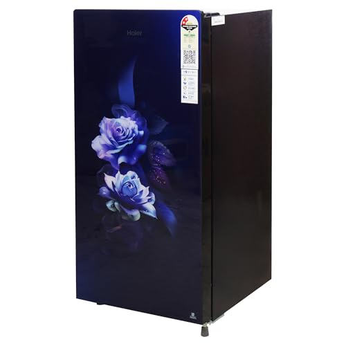 Image of Haier 185 L 2 Star Direct Cool Single Door Refrigerator (HRD-2062CMDG-N,Marine Dime Glass Finish 2024 Model), Purple