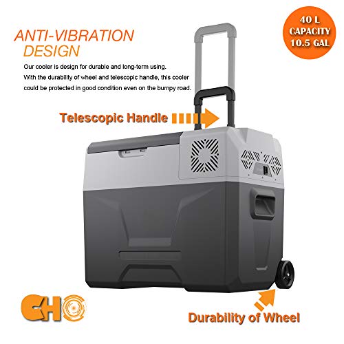 cho POWER SPORTS Portable Freezer Cooler AC/DC Compressor Refrigerator