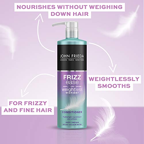 John Frieda Weightless Wonder Conditioner for Frizzy, Fine Hair with Aloe Water 500ml, Nourishing Conditioner for Fine, Frizzy, Dry Hair - Image 4