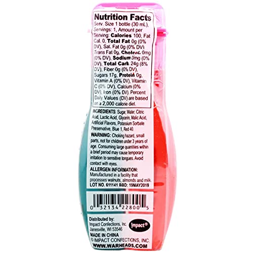 Warheads Sour Worms, 4 Oz #TOP7