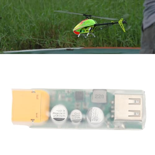 Sunydog Konwerter Szybkiego ładowania XT60 na USB, Trwała i Kompaktowa Konstrukcja, Wydajne ładowanie Dronów Wyścigowych RC, 1 Jednostka